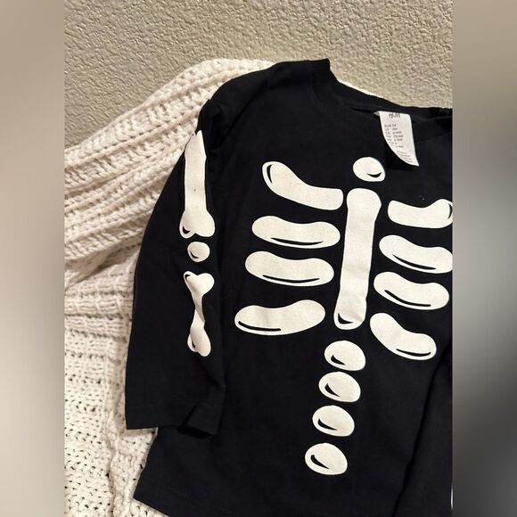 H&M Skeleton 2 Piece Outfit Size -9 Months - Picture 4 of 11